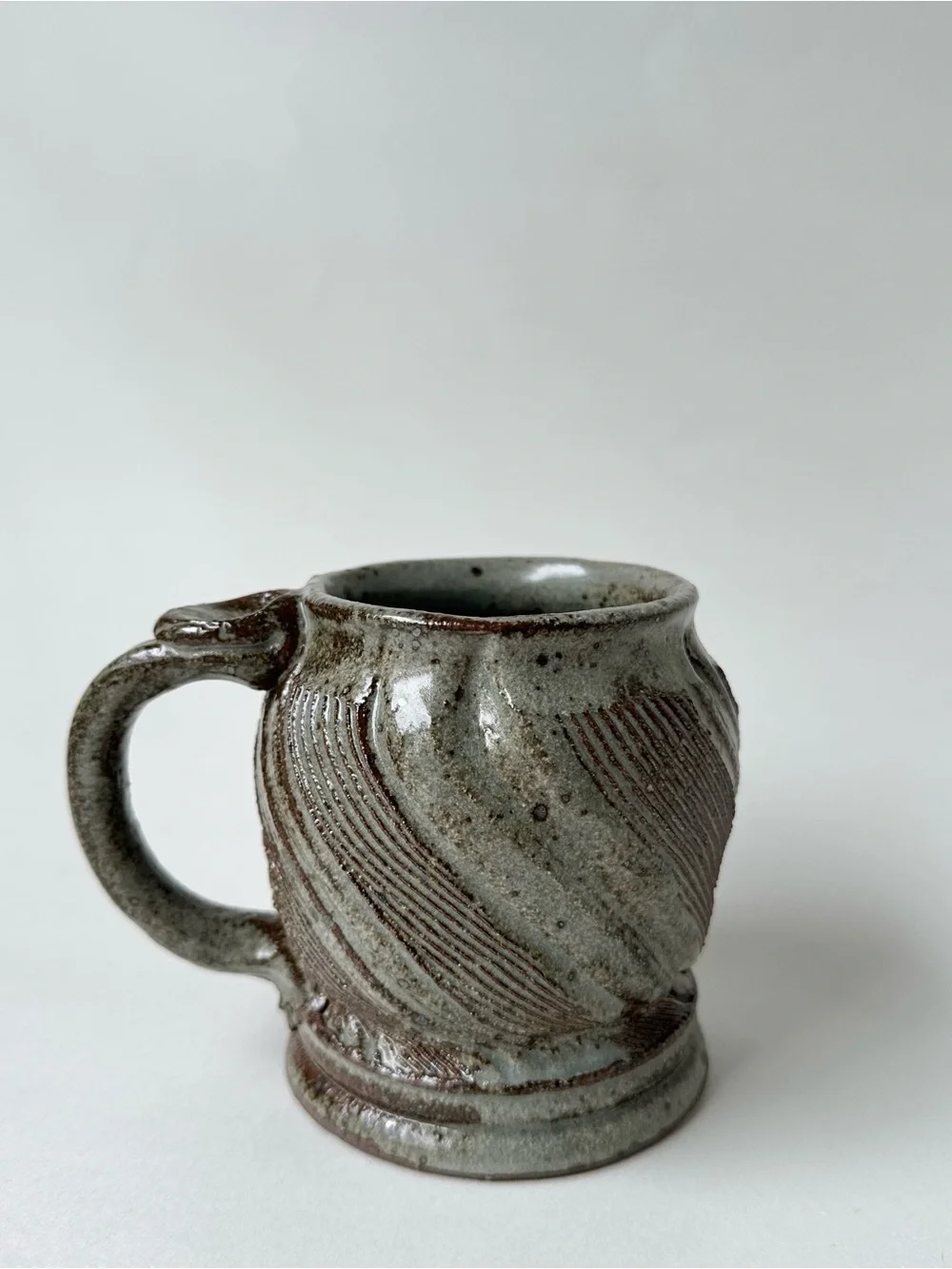 Pottery Skull Mug